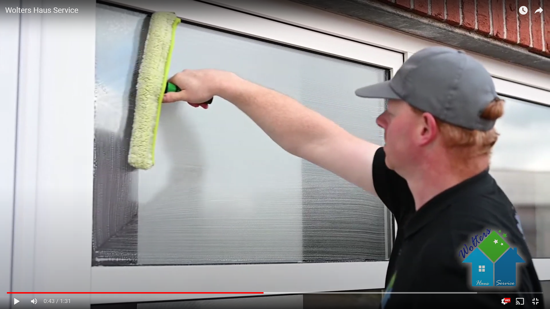 Wintergarten Glasflächen einwaschen